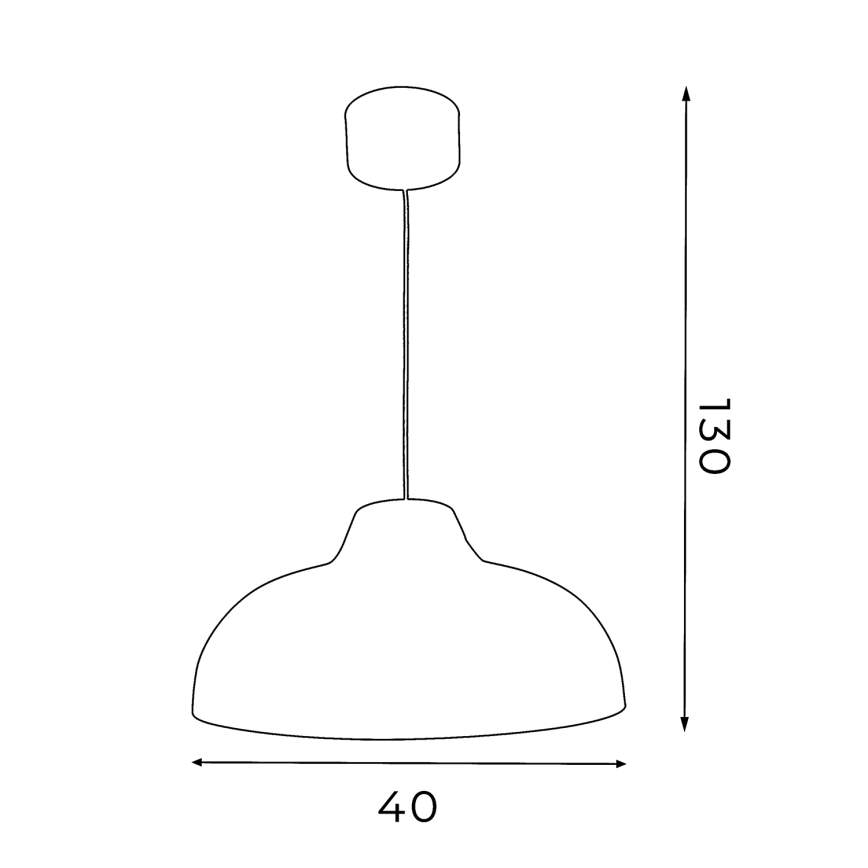 Luster na lanku BURGOS 1xE27/60W/230V biela