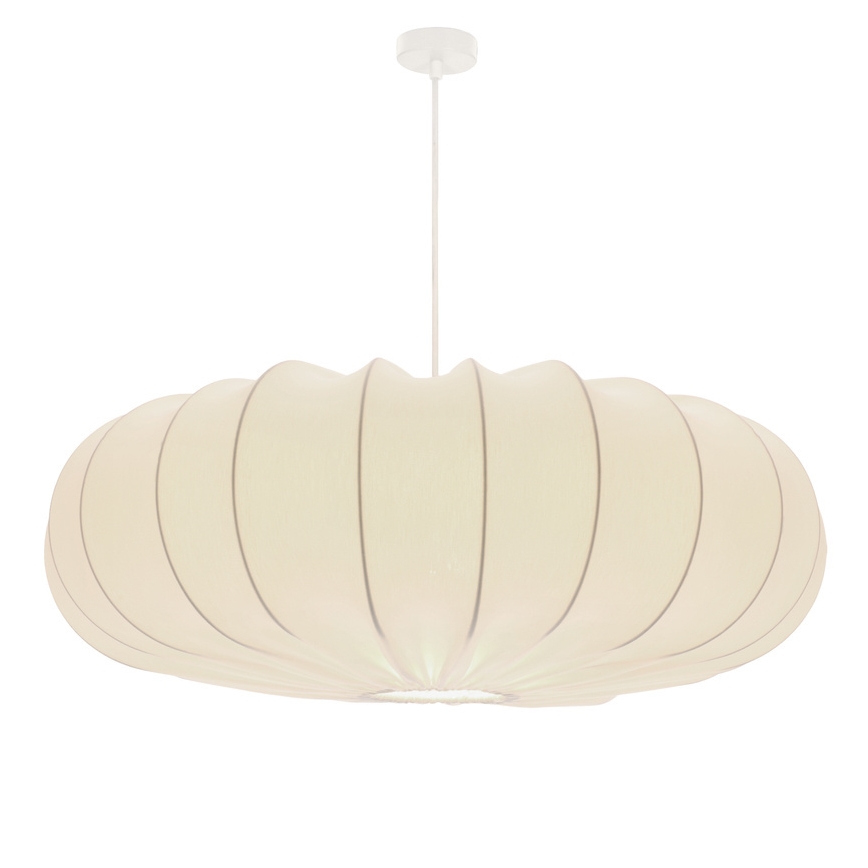 Luster na lanku CAFEE 1xE27/40W/230V pr. 66 cm biela