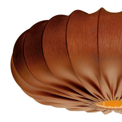 Luster na lanku CAFEE 1xE27/40W/230V priemer 66 cm hnedý