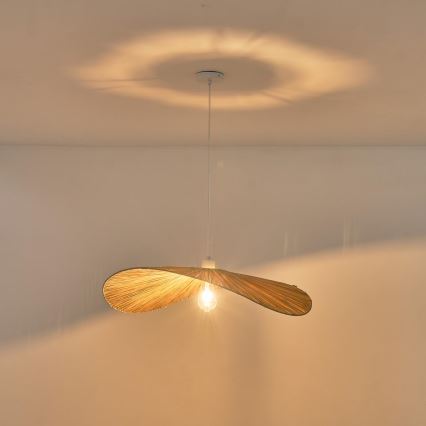 Luster na lanku CALYPSO 1xE27/40W/230V pr. 70 cm bambus