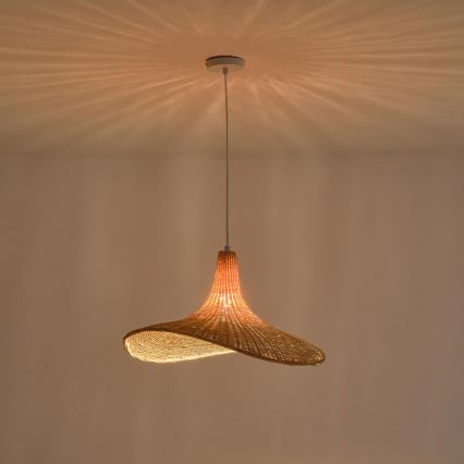 Luster na lanku CALYPSO 1xE27/40W/230V bambus