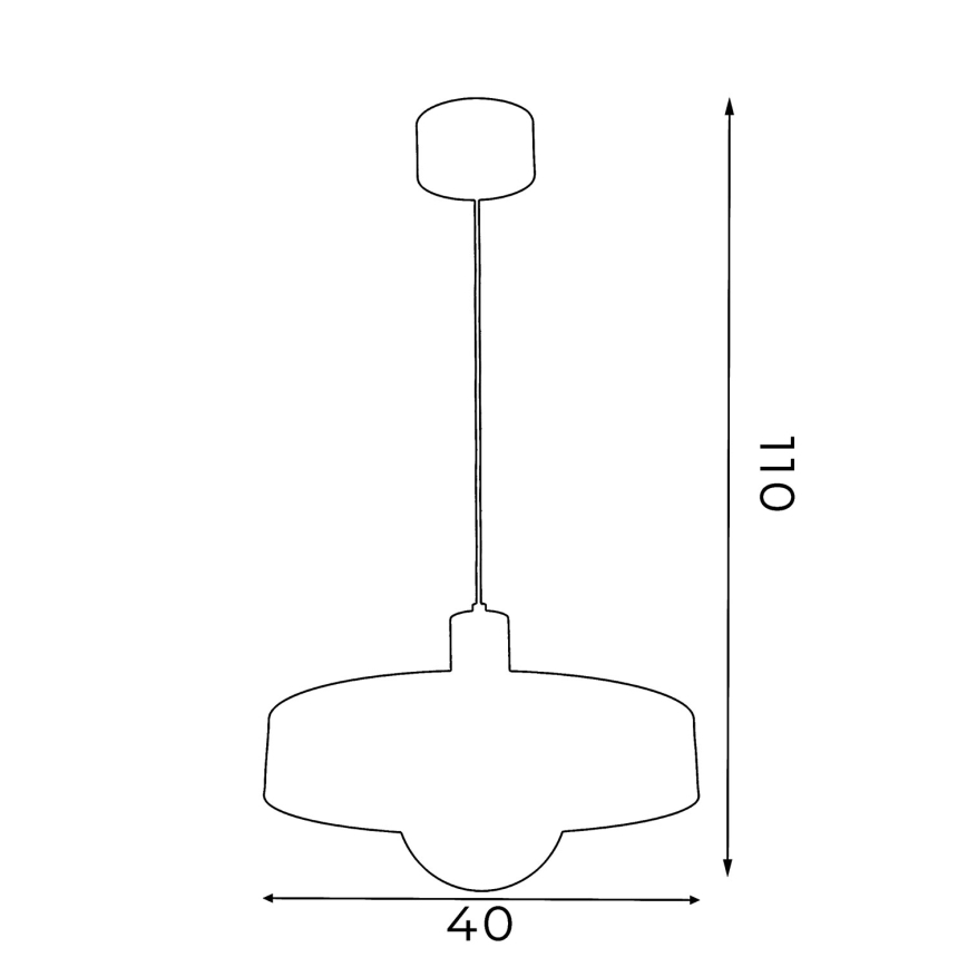Luster na lanku CANAN 1xE27/15W/230V priemer 40 cm béžový