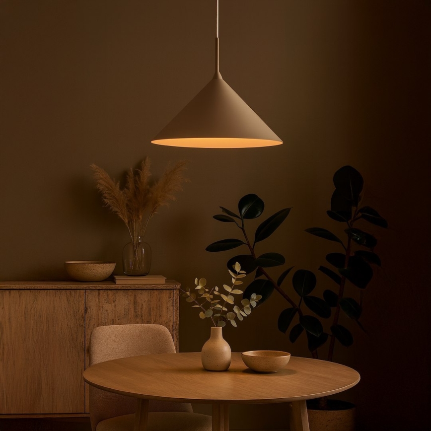 Luster na lanku CAPITAL 1xGX53/15W/230V pr. 46 cm béžový