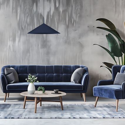 Luster na lanku CAPITAL 1xGX53/15W/230V pr. 60 cm modrá