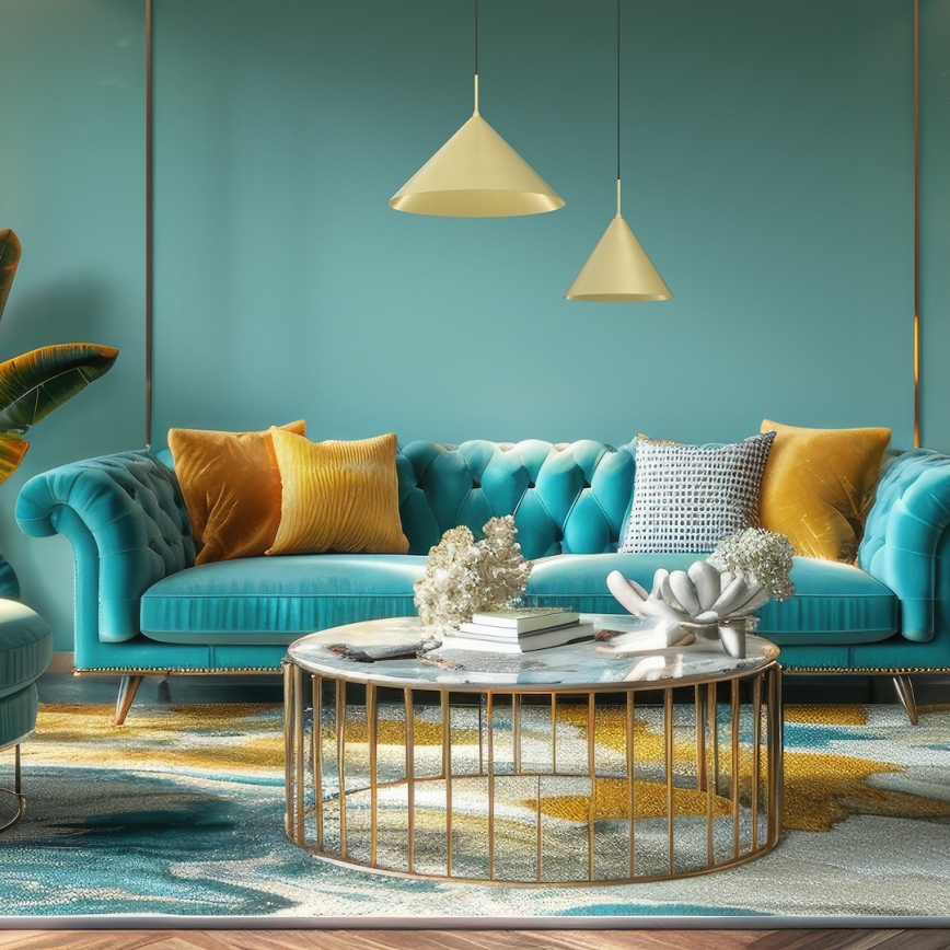 Luster na lanku CAPITAL 1xGX53/15W/230V, priemer 32 cm, zlatý