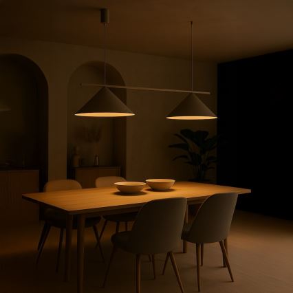 Luster na lanku CAPITAL 2xGX53/15W/230V béžový