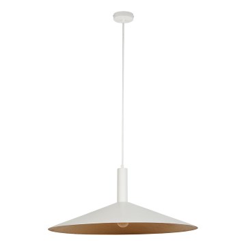 Luster na lanku CAPRI 1xE27/15W/230V pr. 70 cm biela/medená