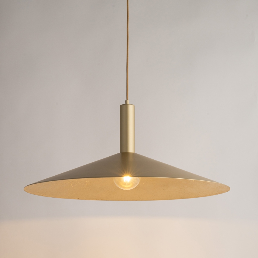 Luster na lanku CAPRI 1xE27/15W/230V pr. 70 cm zlatá