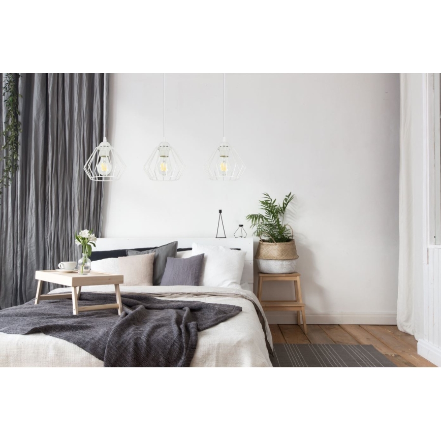 Luster na lanku CEED 3xE27/60W/230V biela