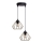 Luster na lanku CEED GOLD 2xE27/60W/230V pr. 28 cm čierna/zlatá