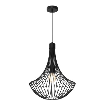 Luster na lanku CESTA 1xE27/60W/230V čierna