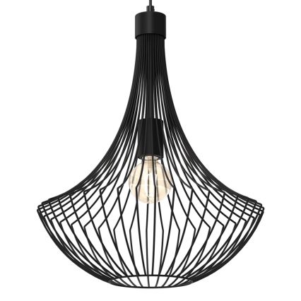 Luster na lanku CESTA 1xE27/60W/230V čierna
