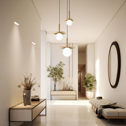 Luster na lanku CHITA 3xG9/5W/230V zlatý