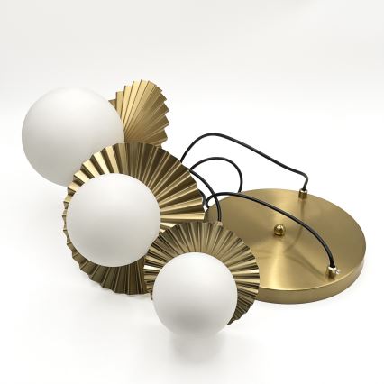 Luster na lanku CHITA 3xG9/5W/230V zlatý