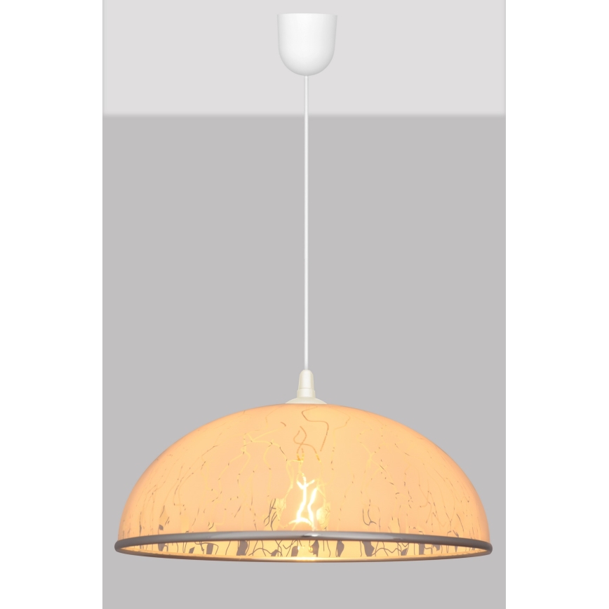 Luster na lanku CIRCLE 1xE27/15W/230V biela