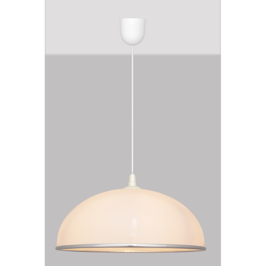 Luster na lanku CIRCLE 1xE27/15W/230V biela