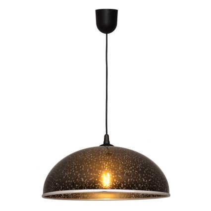Luster na lanku CIRCLE 1xE27/15W/230V čierna