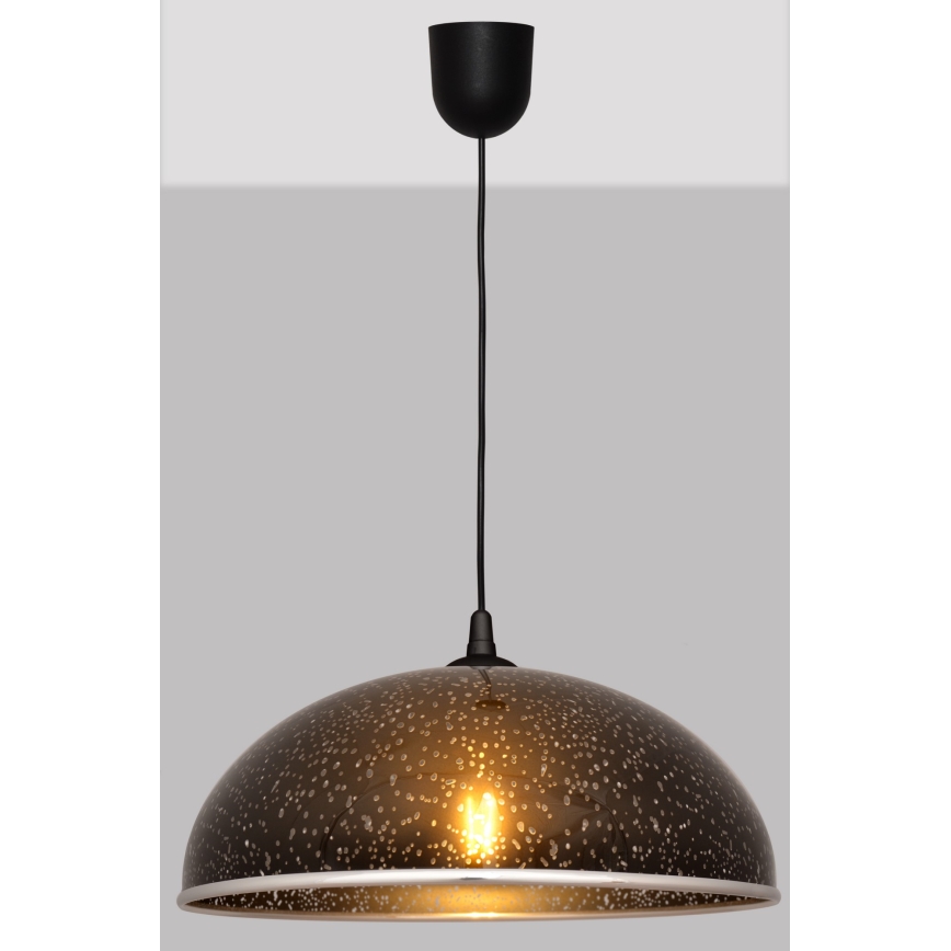 Luster na lanku CIRCLE 1xE27/15W/230V čierna