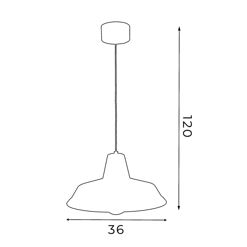 Luster na lanku CLASS 1xE27/15W/230V mosadz