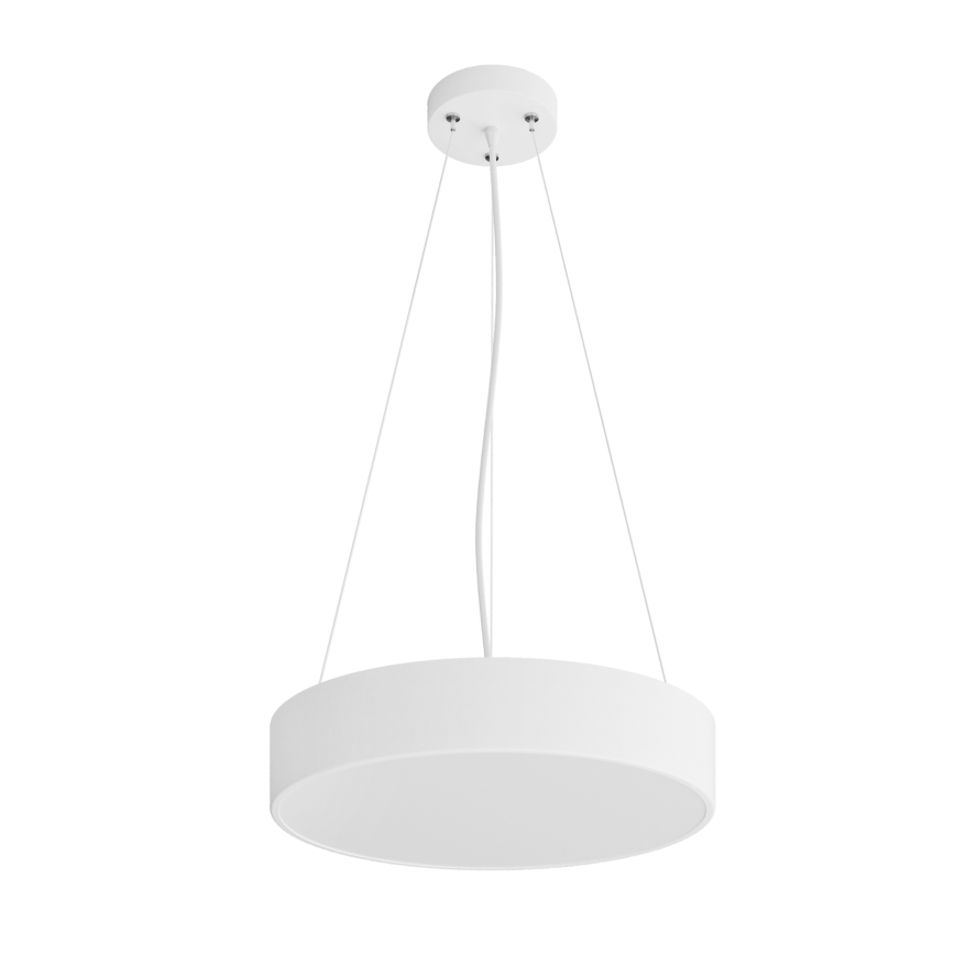 Luster na lanku CLEO 3xE27/24W/230V pr. 40 cm biela