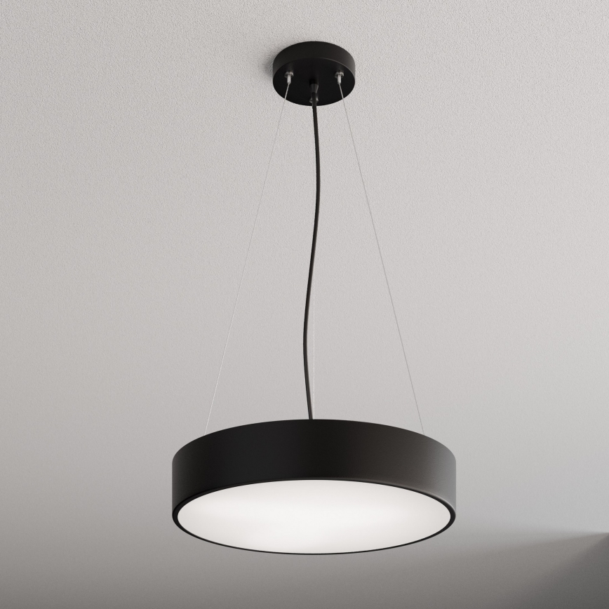 Luster na lanku CLEO 3xE27/24W/230V pr. 40 cm čierna