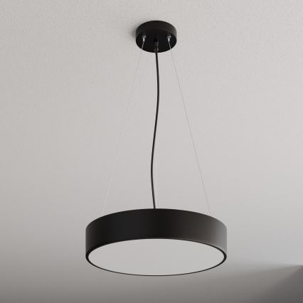 Luster na lanku CLEO 3xE27/24W/230V pr. 40 cm čierna