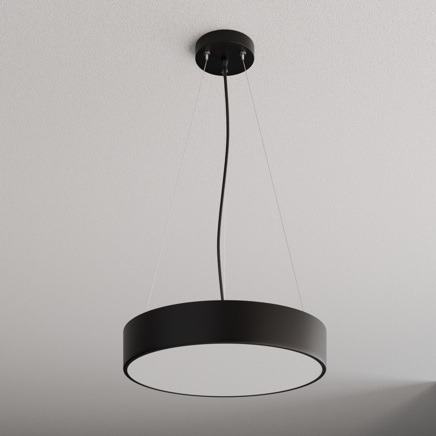 Luster na lanku CLEO 3xE27/24W/230V pr. 40 cm čierna