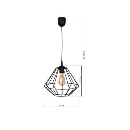 Luster na lanku COLIN 1xE27/60W/230V