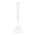 Luster na lanku COMO 1xE27/60W/230V pr. 17 cm biela