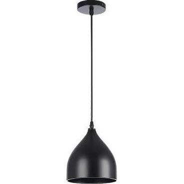 Luster na lanku COMO 1xE27/60W/230V pr. 17 cm čierna