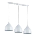 Luster na lanku COMO 3xE27/60W/230V biela