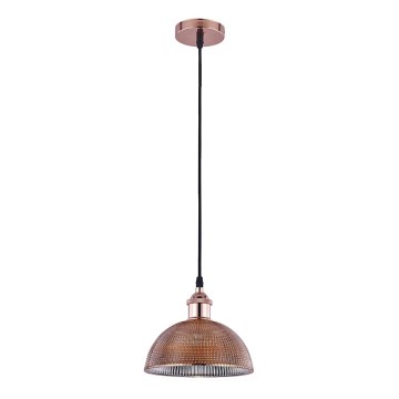 Luster na lanku CONTOUR 1xE27/15W/230V medená