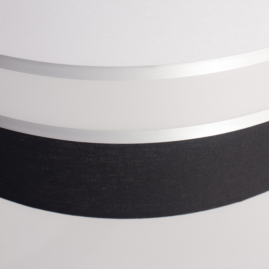 Luster na lanku CORAL 1xE27/60W/230V čiernobiela