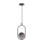 Luster na lanku CORDEL 1xG9/28W/230V čierna/dymová čierna