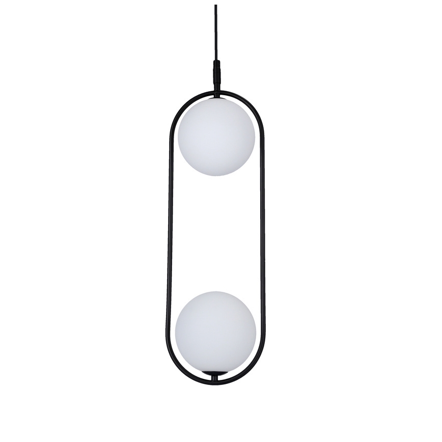 Luster na lanku CORDEL 2xG9/28W/230V čierna