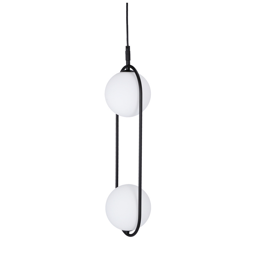 Luster na lanku CORDEL 2xG9/28W/230V čierna