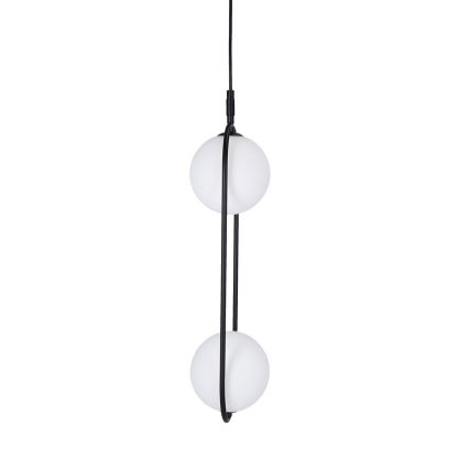 Luster na lanku CORDEL 2xG9/28W/230V čierna