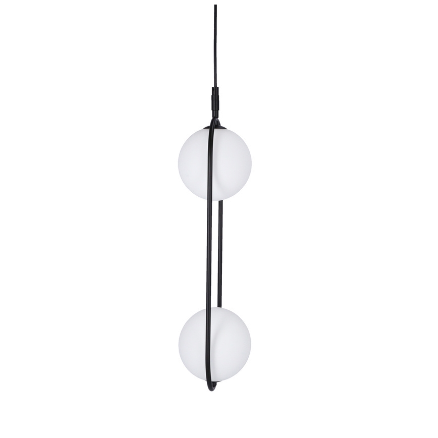 Luster na lanku CORDEL 2xG9/28W/230V čierna
