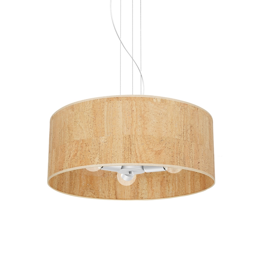 Luster na lanku CORK 3xE27/60W/230V