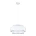 Luster na lanku CORSA 1xE27/60W/230V biela