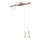 Luster na lanku CORTINA 2xE27/15W/230V + 2xG9/5W/230V biela/dub