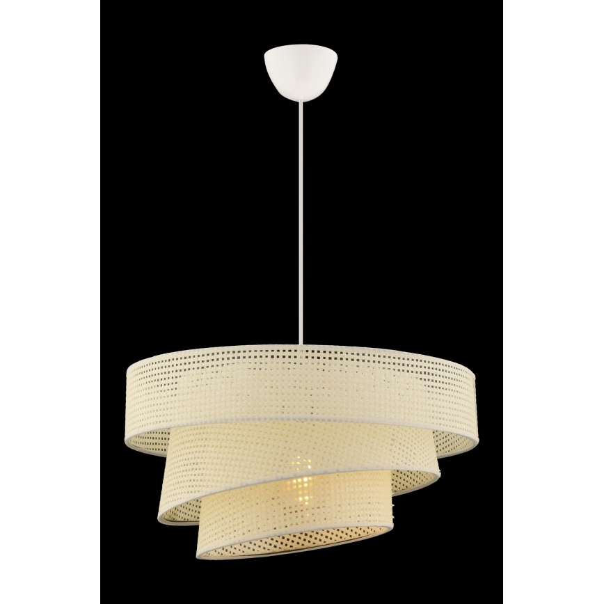 Luster na lanku COUPER 1xE27/60W/230V biela