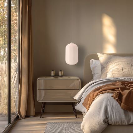 Luster na lanku CRESTO 1xE27/40W/230V biela