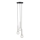 Luster na lanku DAISY 3xG9/12W/230V pr. 27 cm lesklý chróm/čierna/číra