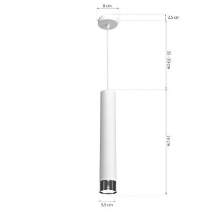 Luster na lanku DANI 1xGU10/8W/230V