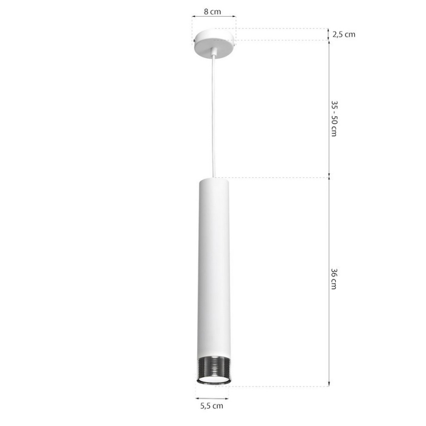 Luster na lanku DANI 1xGU10/8W/230V