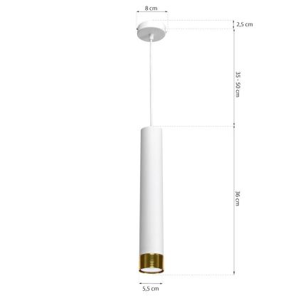 Luster na lanku DANI 1xGU10/8W/230V