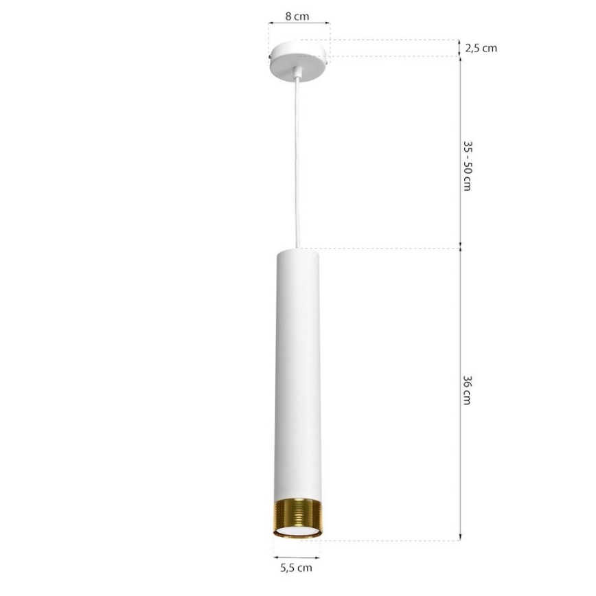 Luster na lanku DANI 1xGU10/8W/230V