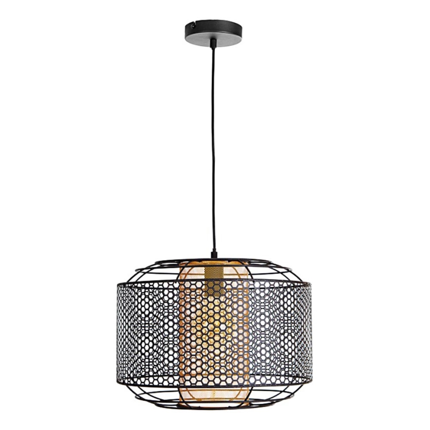 Luster na lanku DENTON 1xE27/40W/230V čierna