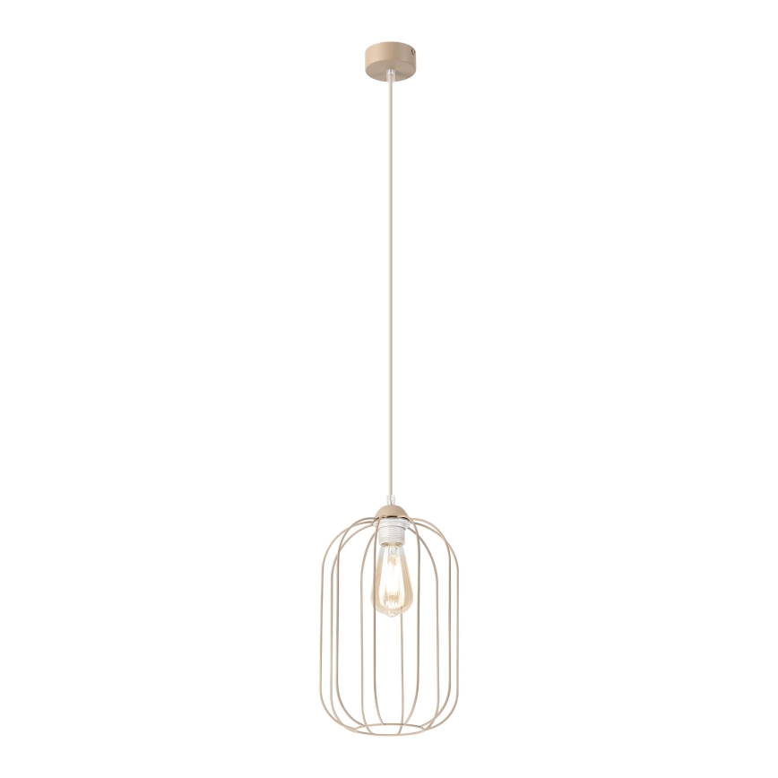 Luster na lanku DESTELLO 1xE27/15W/230V priemer 21 cm béžový